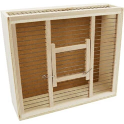 Cage De Transport En Bois 35x31x11cm -Vogelbenodigdheden Winkel cage de transport en bois 35x31x11 2