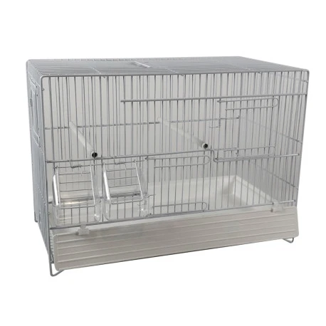 Cage Domus-Molinari 45cm Laquée En Blanc 3 Cage Domus-Molinari 45cm Laquée En Blanc