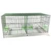 Cage Domus-Molinari 90cm Laquée En Vert 1 Cage Domus-Molinari 90cm Laquée En Vert -Vogelbenodigdheden Winkel cage domus molinari 90cm chromee 1