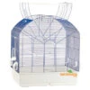 Cage Oiseaux "Gabri" Bleue Avec Fond Blanc - 70x50x79cm 1 Cage Oiseaux "Gabri" Bleue Avec Fond Blanc - 70x50x79cm -Vogelbenodigdheden Winkel cage oiseaux gabri bleue avec fond blanc 70x50x79cm