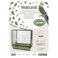 Vogelbenodigdheden Winkel -Vogelbenodigdheden Winkel cage pour oiseaux natural fiona vert olivezinc 78x48x815cm 1