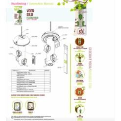 Mangeoire Lona "Voersilo S3" - Vert -Vogelbenodigdheden Winkel mangeoire lona voersilo s2 vert 3
