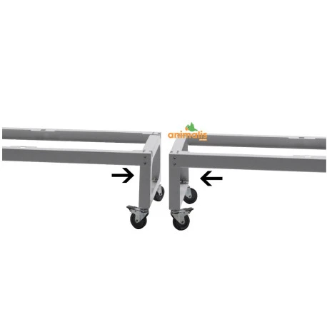 Pied Sur Roulettes Pour Les Cages Pliables De 120 Cm - 2gr 4 Pied Sur Roulettes Pour Les Cages Pliables De 120 Cm - 2gr - Afbeelding 2