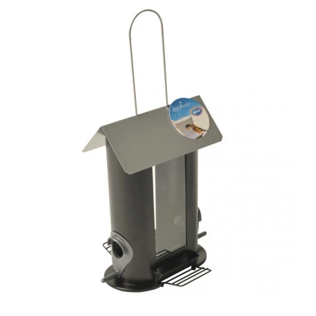 Duvo Silo En Métal Pour Graines 2 Cotés - 21x13,5x24cm - Noir 3 Duvo Silo En Métal Pour Graines 2 Cotés - 21x13,5x24cm - Noir